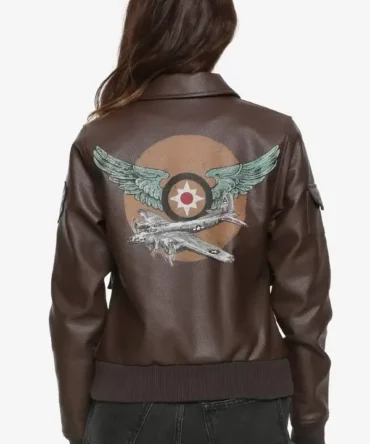 Carol Danvers Captain Marvel Flight Bomber Leather Jacket