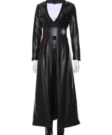 Watchmen Angela Abar Black Hooded Coat