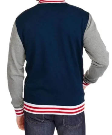 Captain America Blue Varsity Bomber Jacket