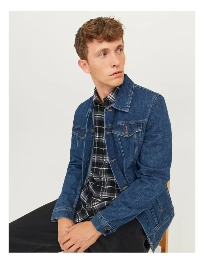 Mens Jean Jacket in Blue Denim