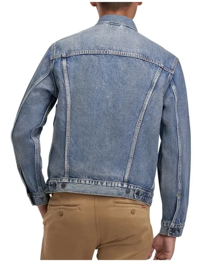 Mens Denim Jacket in Light Blue