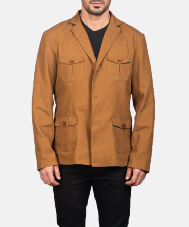 Kajetan Khaki Mens Safari Jacket