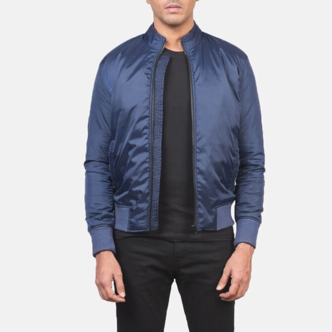 Mens Ramon Blue Bomber Jacket