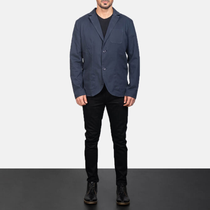 Borges Mens Navy Blue Blazer