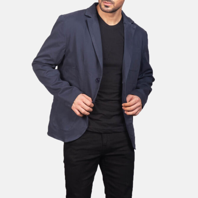 Borges Mens Navy Blue Blazer