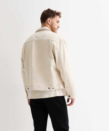 Mens Off White Denim Jacket