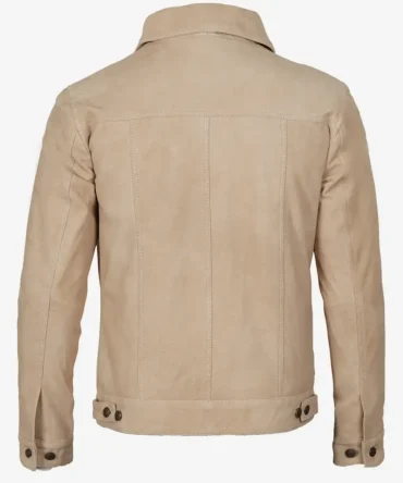 Men Suede Trucker Jacket